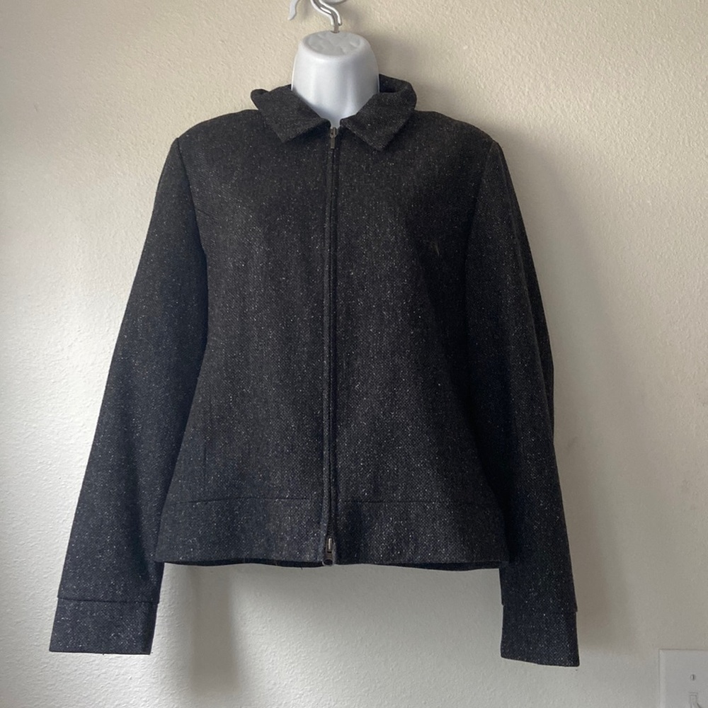 Eddie Bauer Y2K Granite Wool Silk Blend Jacket